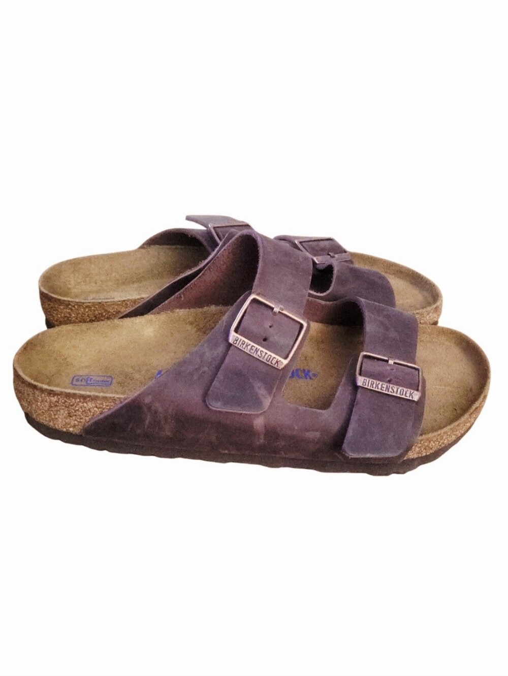 Birkenstock Arizona Brown Leather Soft Footbed 2- Buckle Sandals EU 41 L 10 M 8